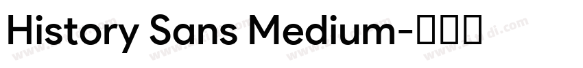 History Sans Medium字体转换
